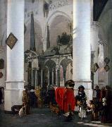 Emanuel de Witte View of the Tomb of William the Silent in the New Church in Delft oil painting